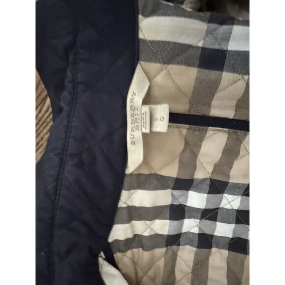 Women Burberry Brit Quilted Jacket Copford Navy Size Large - Picture 8 of 8
